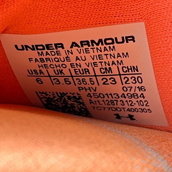 Under Armour Ignite Edge VIII Slide Orange Sandals 1287312-102 Women's Size 6 - Picture 9 of 10